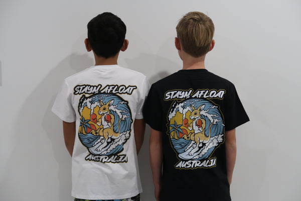 StayN Afloat kids surf shirt sizes 6, 8 & 10s image 0