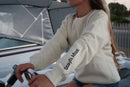 Cream woman's winter sweaters sizes 8(M)  100% cotton & fleece inside image 0