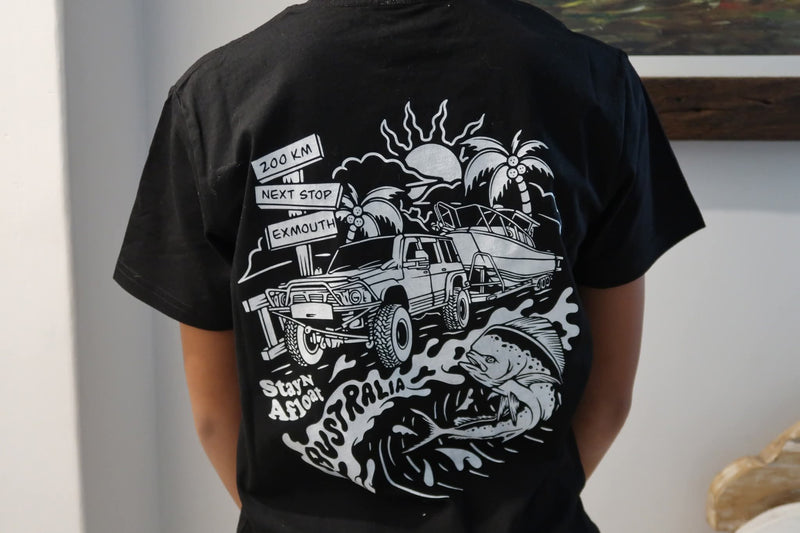 Exmouth t - shirt 100% cotton Teens & Mens 8, 10s , 12s,  S, M, L, XL & XXL image 3