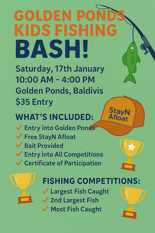 Golden Ponds Kids Fishing Competition ~ January 17th 2026 (SOLD OUT) image 0