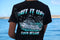 Kids "Bait it up" cotton shirt in white or black. Sizes 8 & 10 image 0