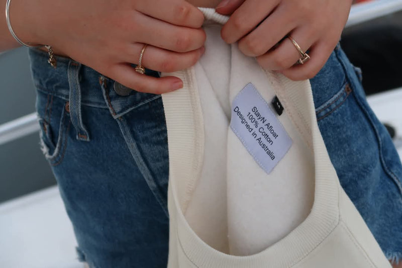 Cream woman's winter sweaters sizes 8(M)  100% cotton & fleece inside image 14