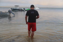 Black Men's StayN Afloat Rash vest with zip pocket size Medium  image 1