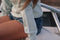 Sky Blue Woman's winter sweats sizes 8(M) 100% cotton with fleece image 1