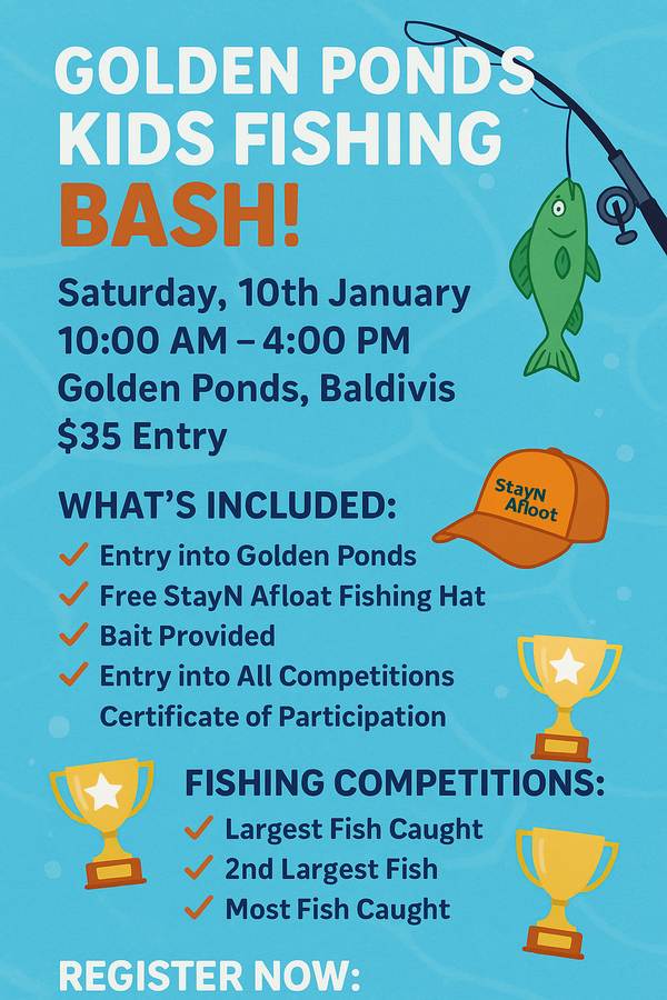 Golden Ponds Kids Fishing Competition ~ January 10th 2026 (SOLD OUT) image 0