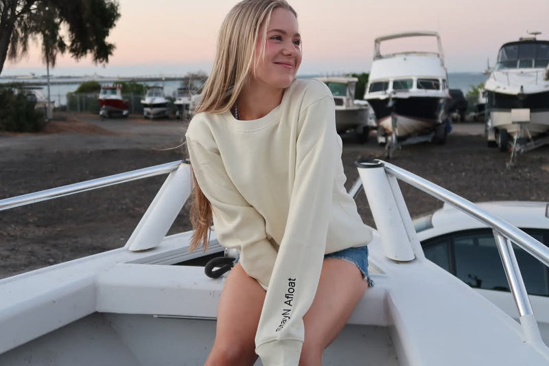 Cream woman's winter sweaters sizes 8(M)  100% cotton & fleece inside image 7