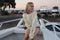 Cream woman's winter sweaters sizes 8(M)  100% cotton & fleece inside image 8