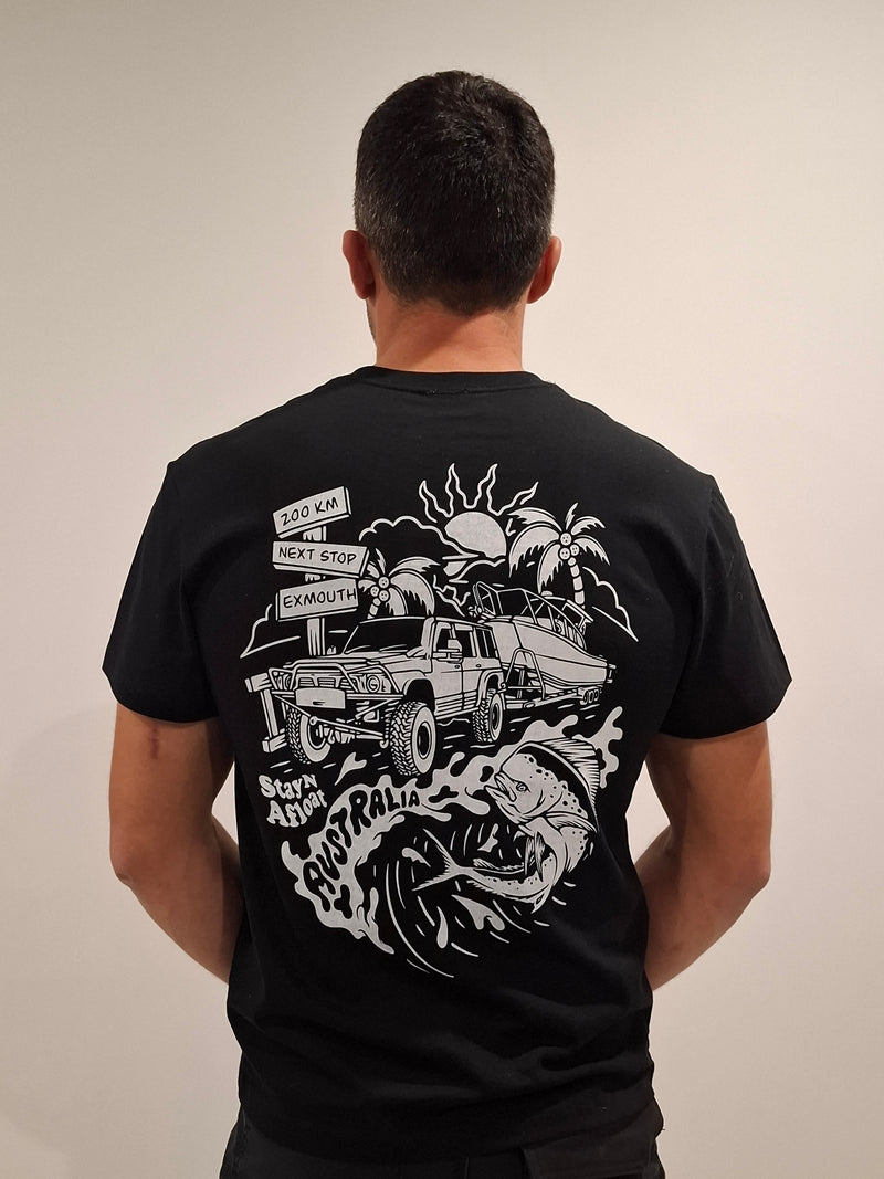 Exmouth t - shirt 100% cotton Teens & Mens 8, 10s , 12s,  S, M, L, XL & XXL image 2