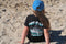 Kids "Bait it up" cotton shirt in white or black. Sizes 8 & 10 image 8