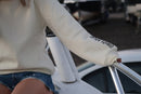 Cream woman's winter sweaters sizes 8(M)  100% cotton & fleece inside image 10