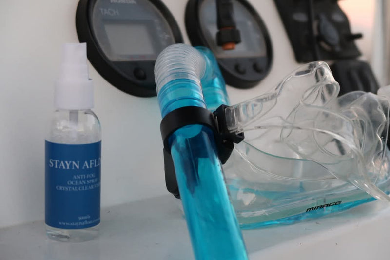 Anti fog ocean goggle spray