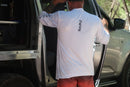 StayN Afloat white men's game fishing shirt. 4 LEFT!