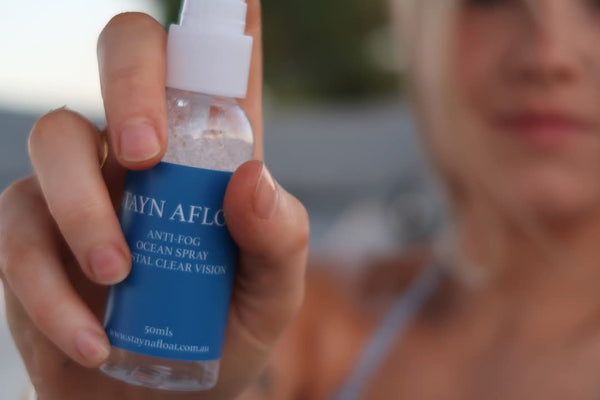 Anti fog ocean goggle spray