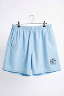 Woman's wide premium coastal board shorts. White, sky blue, navy blue, black & hot pink. StayN Afloat Ocean and Surf ®️