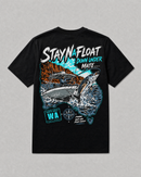 StayN Afloat ®️ Ocean & Fishing Hains Hunter Down under premium T-Shirt. Pre order now landing October