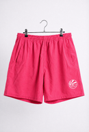 Woman's wide leg above the knee coastal board shorts. White, sky blue, navy blue, black & hot pink. StayN Afloat Ocean and Surf