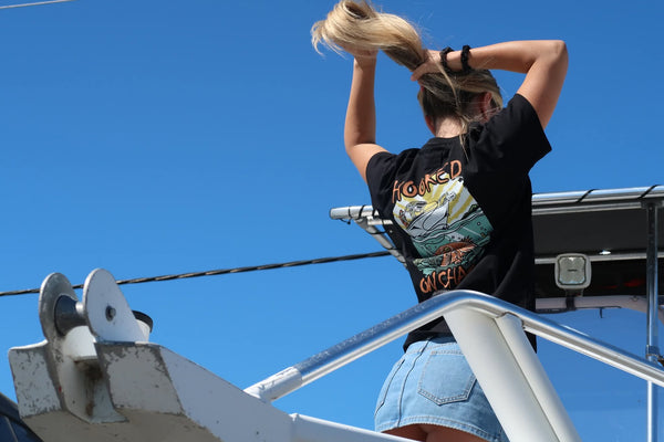 Woman's Hooked on Chaos T-shirt 100% Cotton (SOLD OUT)