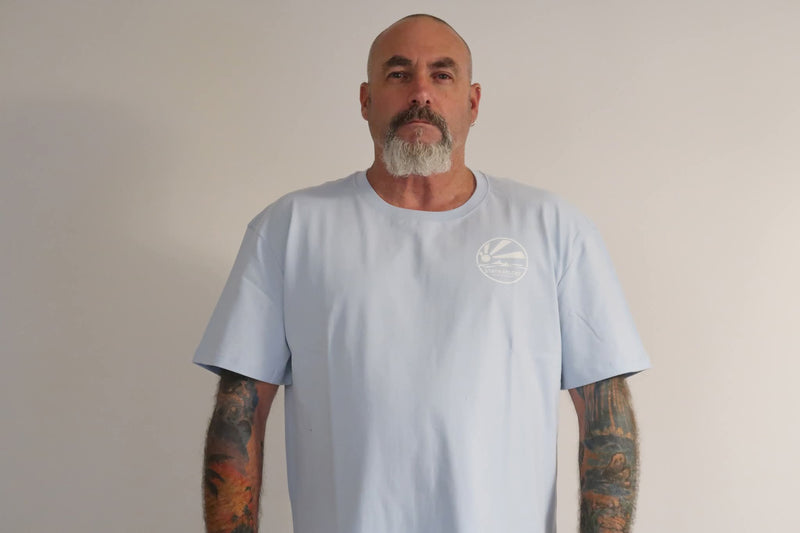 Men's Glassy rides Australia surf shirt