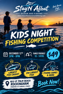 Kids night time fishing competition - Palm Beach Rockingham, December 12th 5pm - 8pm