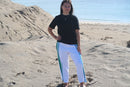 Coastal relaxed pants short length (petite) 350GMS premium french cotton terry